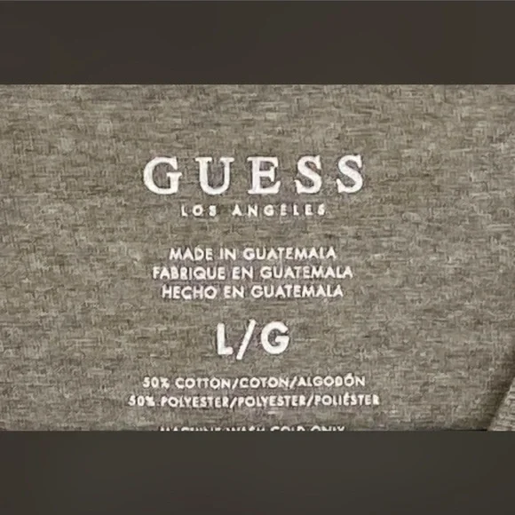 GUESS Men’s Shirt Gray Sze L - Picture 4 of 4